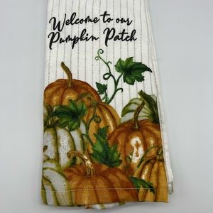 “Welcome To Our Pumpkin Patch” Fall Kitchen Towels Set of 2